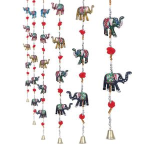 Wooden Elephant Design Wall Hanging - Pack has 2