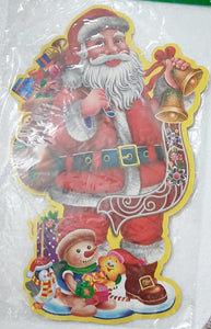 Santa Claus Sticker Poster|christmas Poster|christmas Decoration Paper Print