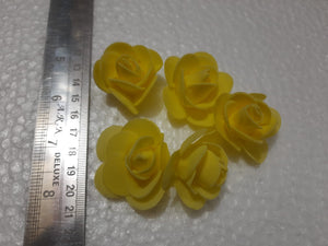 Foam Flower - Yellow Pack of 5